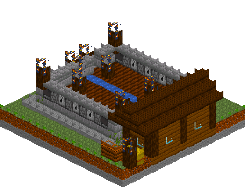 Automatic Wheat Farm — isometric preview