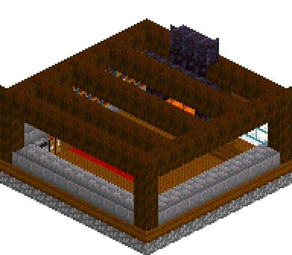 Cosy Interior Corner — isometric preview