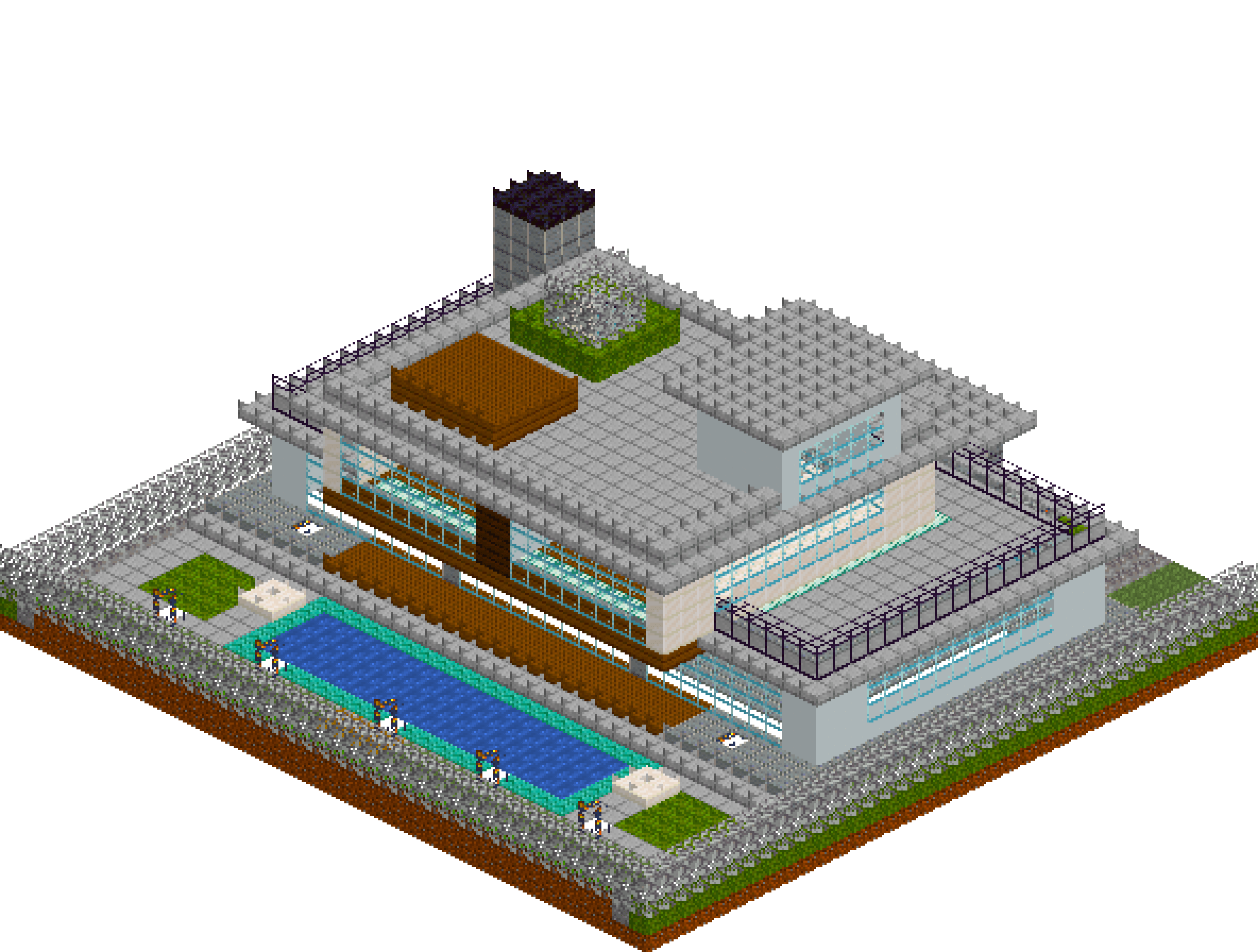 Modern Glass Mansion