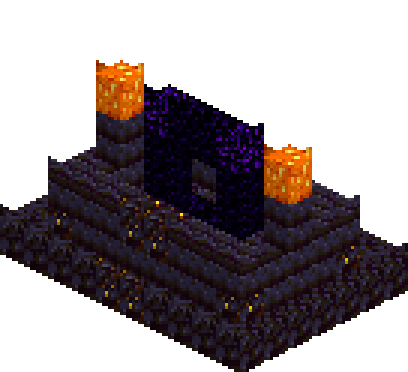 Nether Portal: The Basic Frame — isometric preview