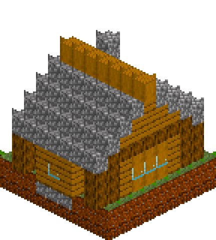 Compact Survival Base — isometric preview