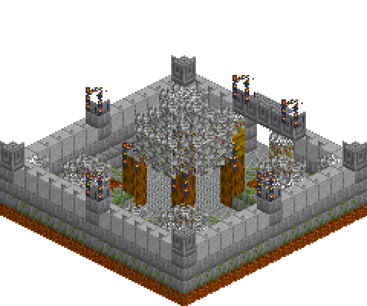 Walled Garden — isometric preview